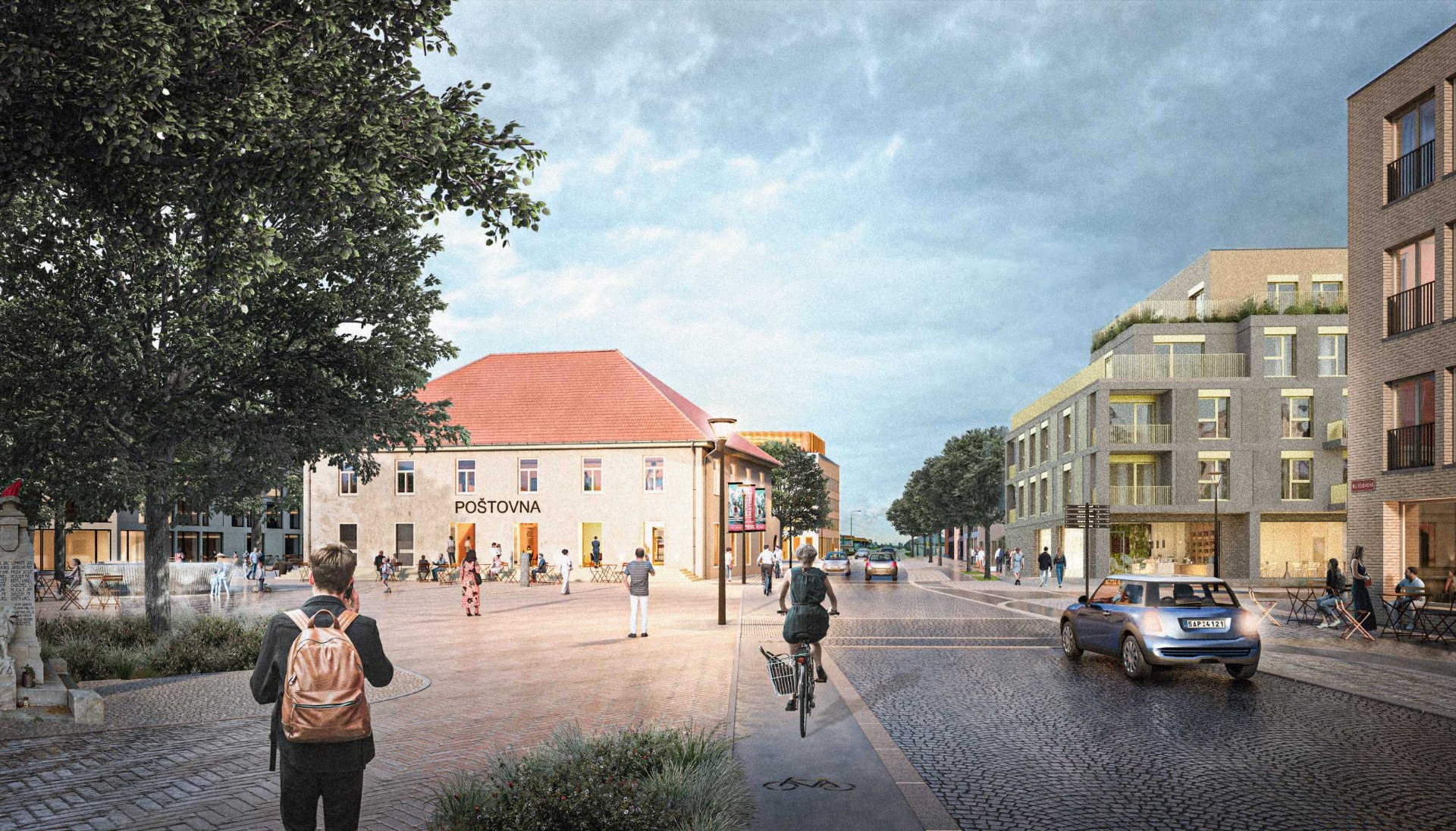 Nové centrum Jesenice: atraktivní náměstí pro všechny